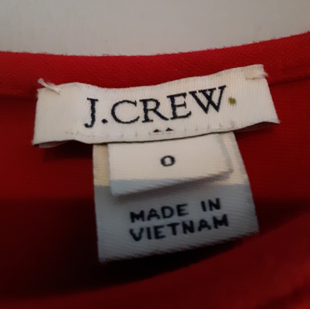 Red J.Crew Body Con dress